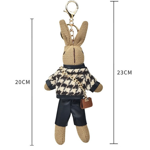 Puhast obesek za torbico Fluffy Bunny Belle