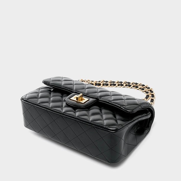 Prešita ženska torba čez ramo iz pravega usnja Inspired