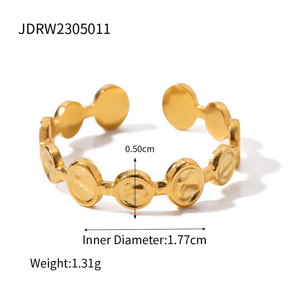 Retro francoski prstan iz nerjavečega jekla