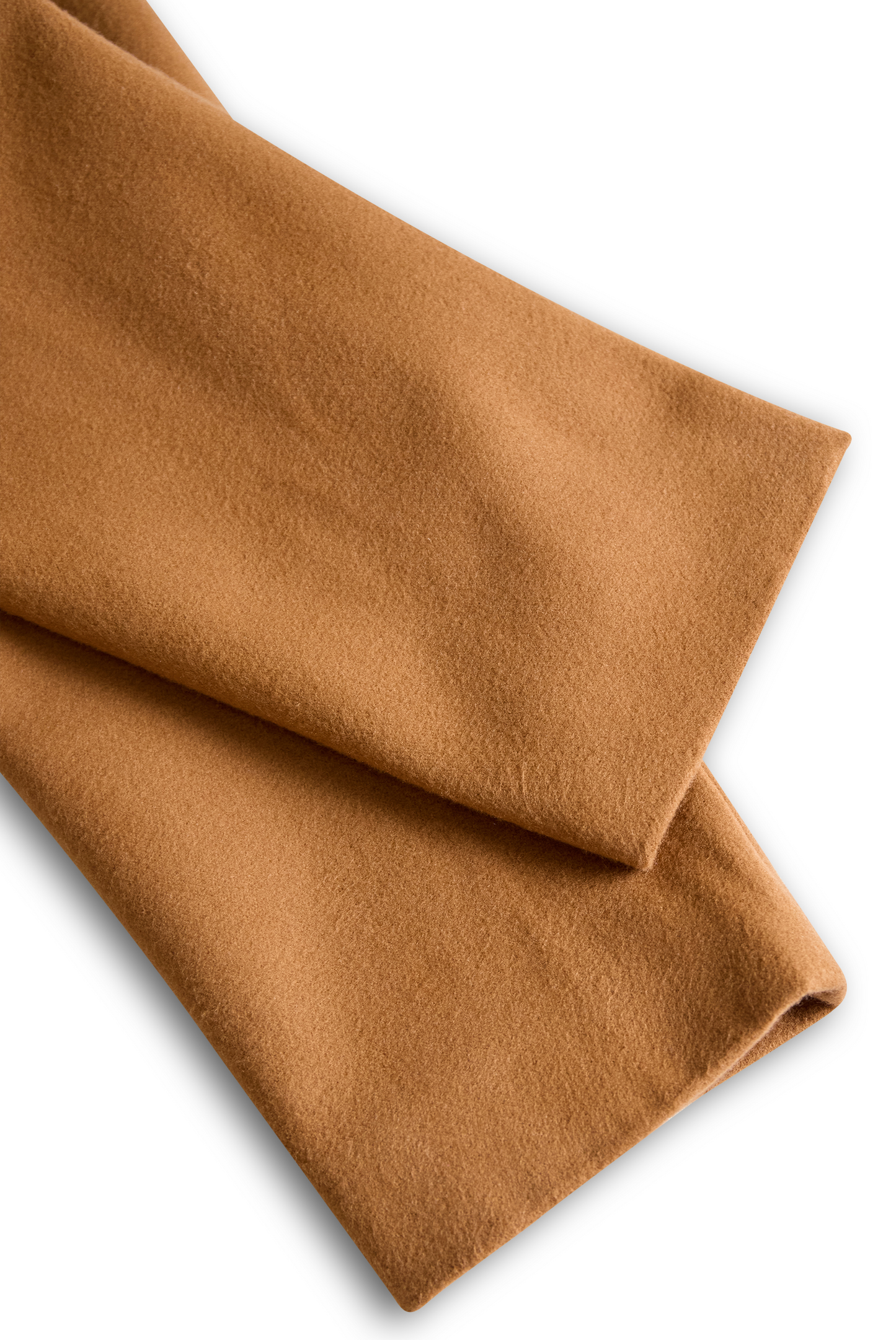 Klasični kamelski volneni plašč s pasom