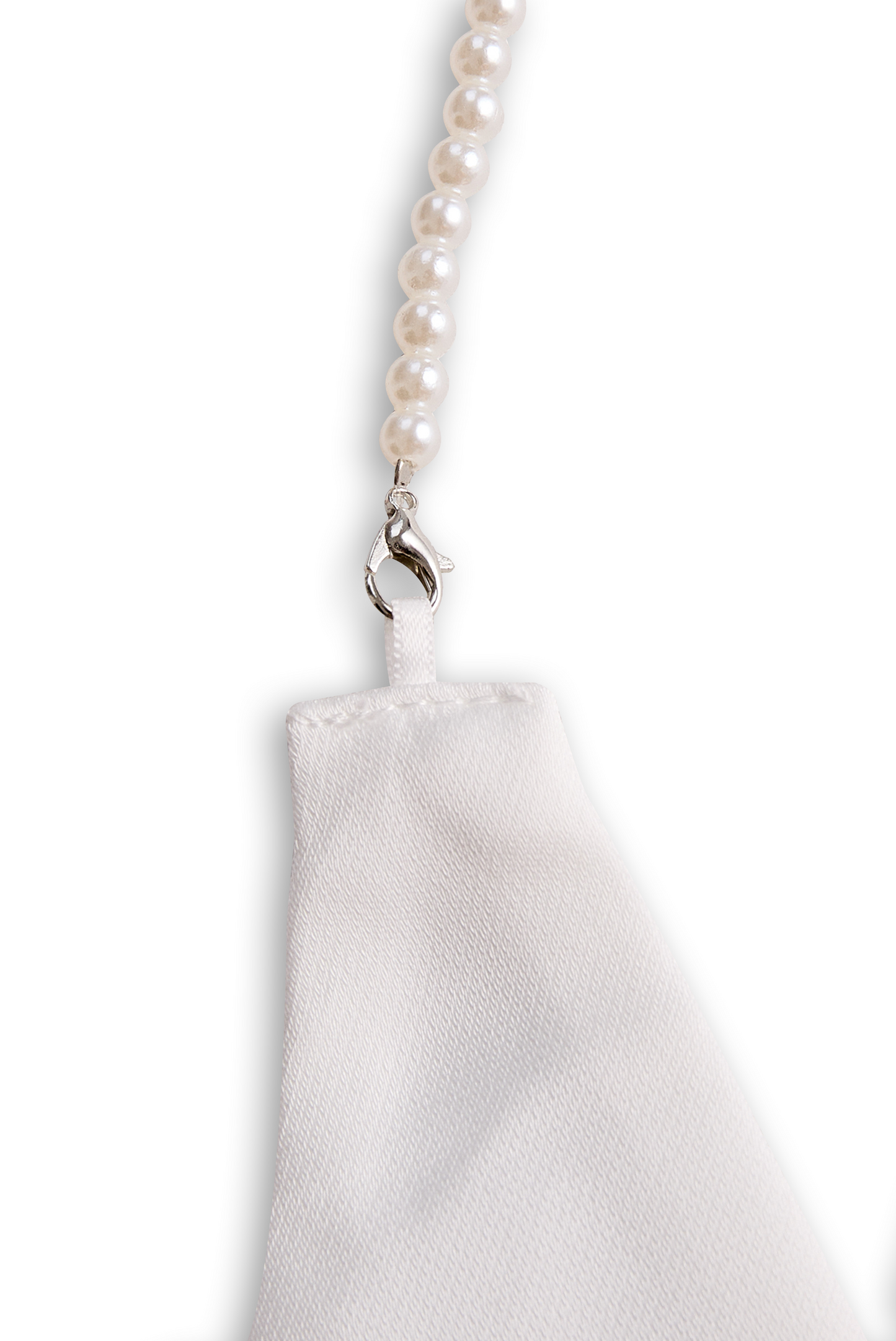 Eleganten satenast kombinezon z nastavljivo ogrlico in enojno verižico