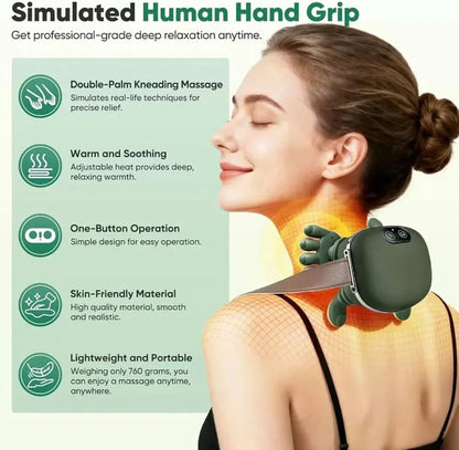 DeepRelief Heated 4D Neck and Back Massager 