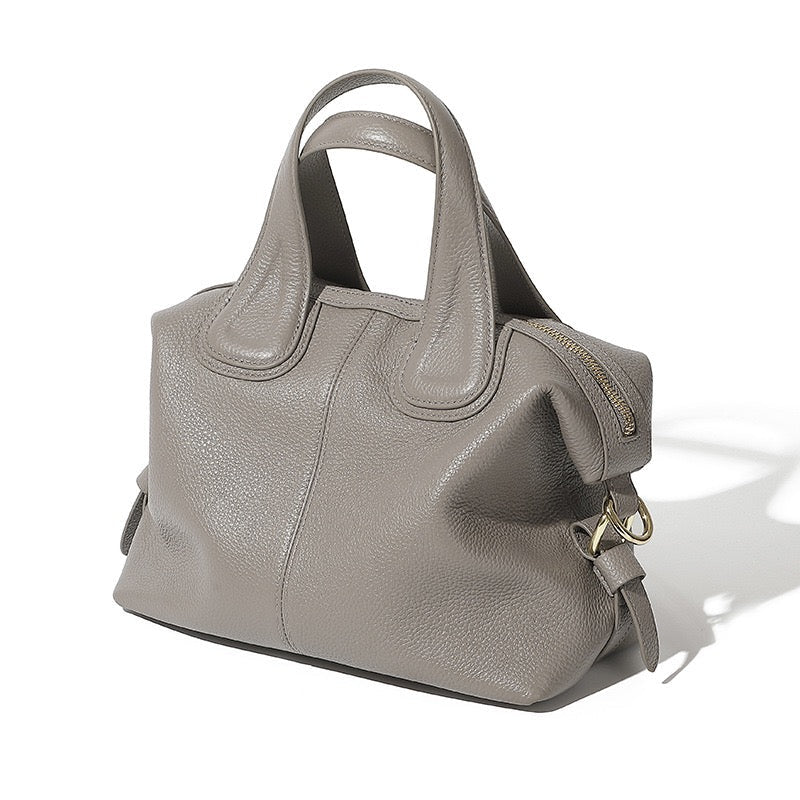 Ženska vsestranska mehka torba čez ramo iz pravega usnja Boston