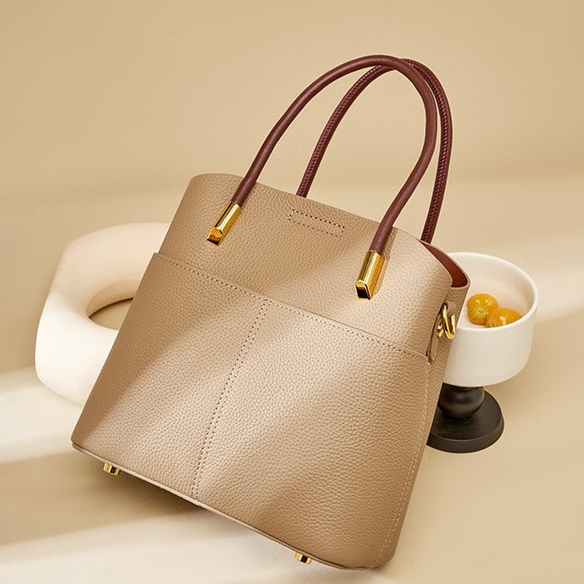 Elegantna ženska torbica čez telo iz pravega usnja