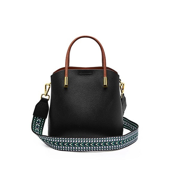 Elegantna ženska torbica čez telo iz pravega usnja