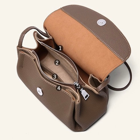 Izvrstna torba čez telo iz pravega usnja z mini obeskom v obliki slona