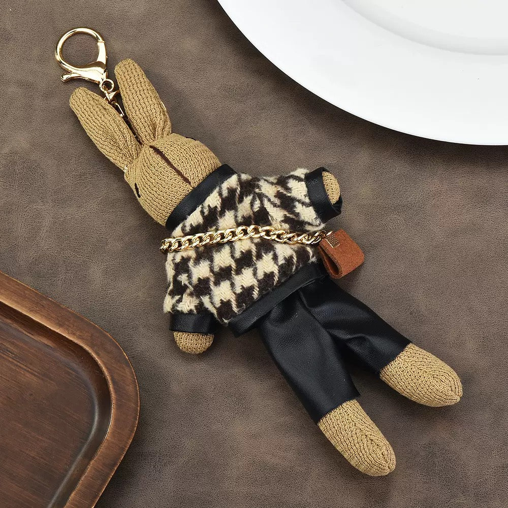 Puhast obesek za torbico Fluffy Bunny Belle