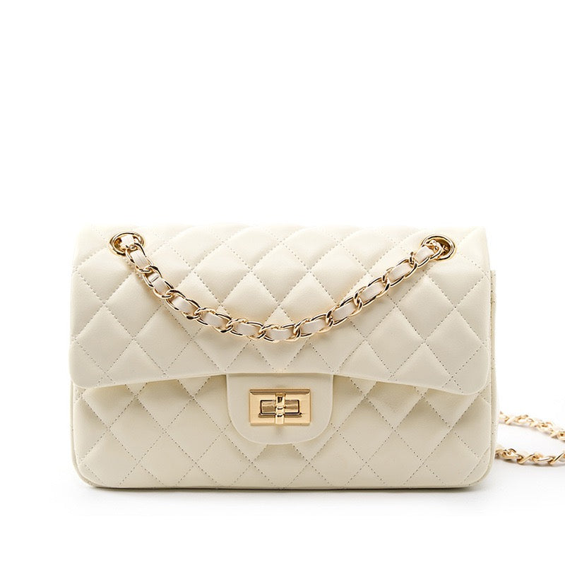 Prešita ženska torba čez ramo iz pravega usnja Inspired