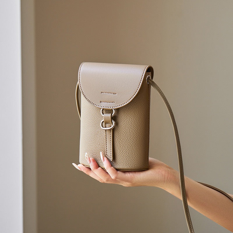 Luksuzna mini torba za telefon iz pravega usnja za ženske