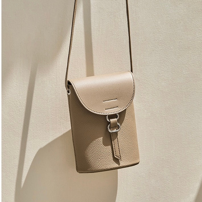 Luksuzna mini torba za telefon iz pravega usnja za ženske