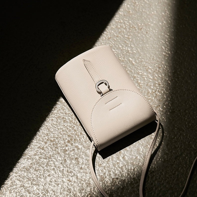 Luksuzna mini torba za telefon iz pravega usnja za ženske