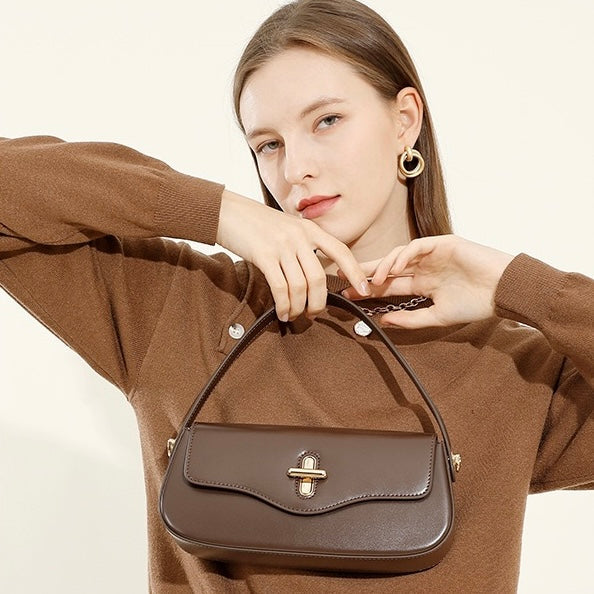 Ženska torba za čez ramo iz pravega usnja